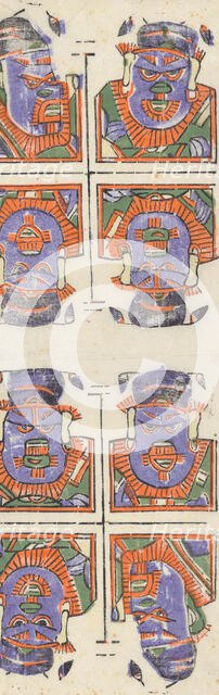 One hundred thirty-five woodblock prints including New Year's pictures (nianh..., 19th-20th century. Creator: Unknown.