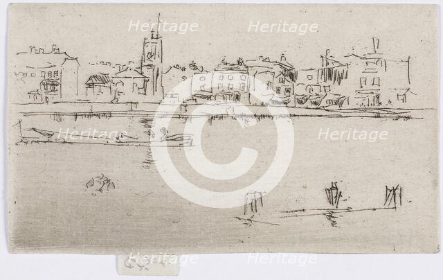 Little Chelsea (Memorial), 1887. Creator: James Abbott McNeill Whistler.