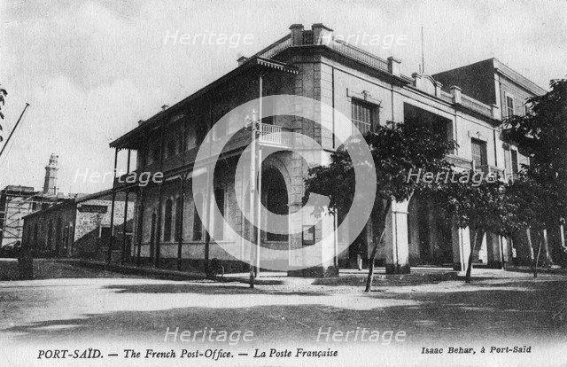 The French Post Office, Port Said, Egypt, 20th century. Artist: Isaac Behar