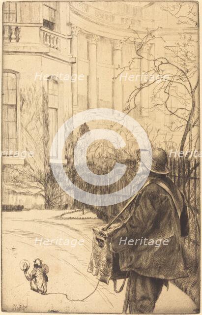 Le joueur d'orgue (The Organ Grinder), 1878. Creator: James Tissot.