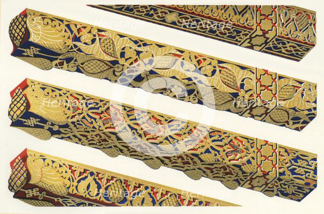 'Rafters of a roof over a doorway now destroyed beneath the Tocador de la Reyna', 1907. Creator: Unknown.