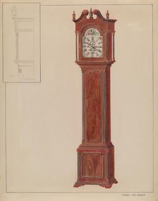 Grandfather's Clock (Timepiece), c. 1937. Creator: Francis Law Durand.