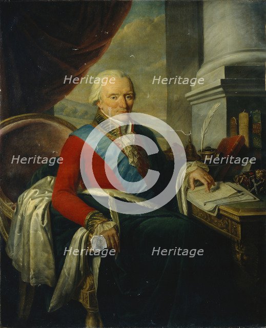 Portrait of Prince Mikhail Mikhailovich Shcherbatov (1733-1790), Late 18th cent.. Artist: Courteille, Nicolas, de (1768-after 1830)