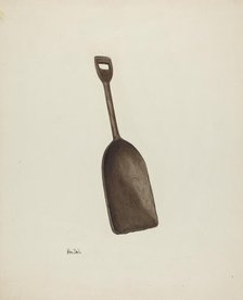 Wooden Grain Shovel, c. 1941. Creator: Pearl Davis.