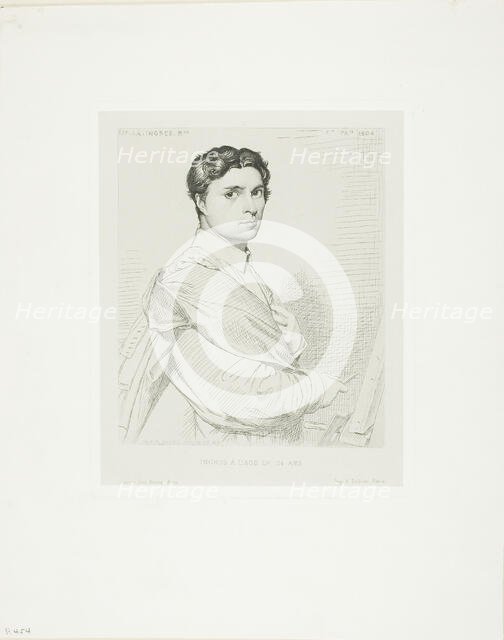 Ingres at Age Twenty-four, 1869. Creator: Leopold Flameng.