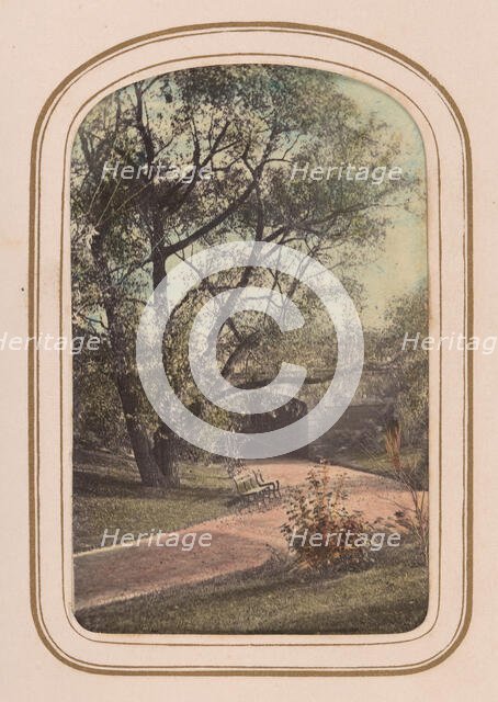Carte-de-visite Album of Central Park Views, 1860s. Creator: Ambrose Jackson.