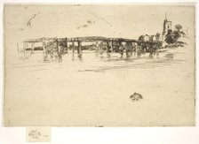 Little Putney Bridge, 1879. Creator: James Abbott McNeill Whistler.