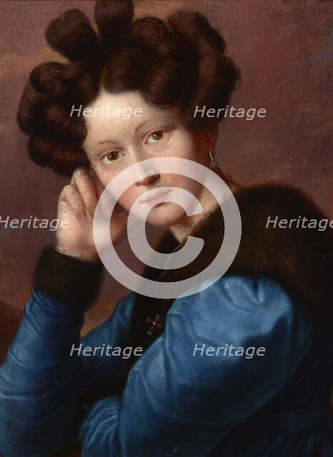 Portrait of Aleftyna Goscimska née Jerasiewicz, 1830. Creator: Jozef Oleszkiewicz.