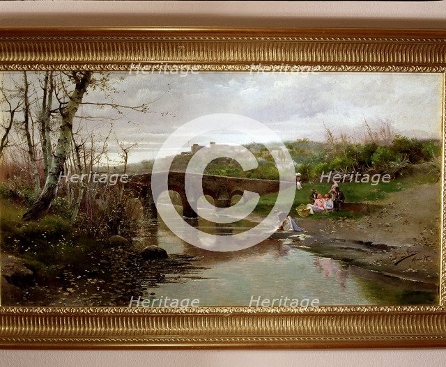 Landscape of Alcala de Guadaira', oil, 1896.