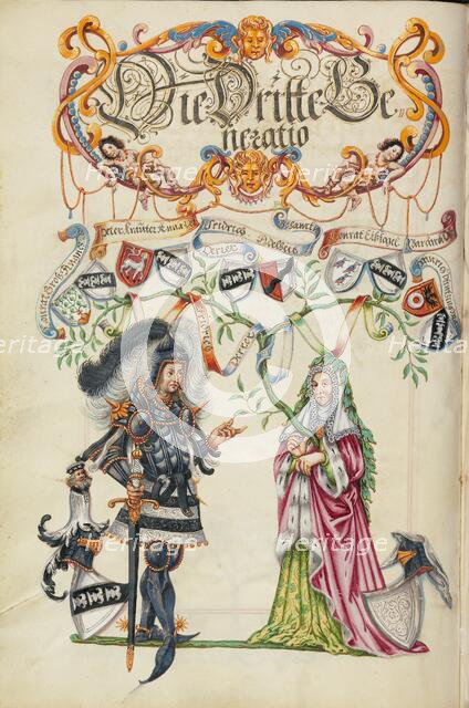 The Third Generation, Friedrich Derrer; Genealogy of the Derrer Family, about 1626-1711. Creator: Unknown.