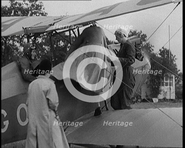 Female Civilians Getting into a Plane, 1931. Creator: British Pathe Ltd.