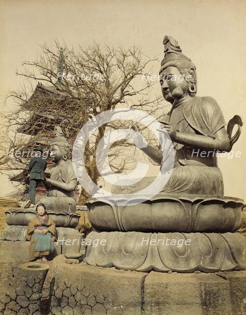 Two Bronze Idols, 1865. Creator: Unknown.