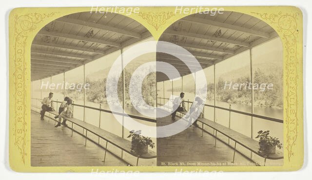 Black Mt. from Minne-ha-ha at Black Mt. Point, Lake George, 1870/76. Creator: Seneca Ray Stoddard.