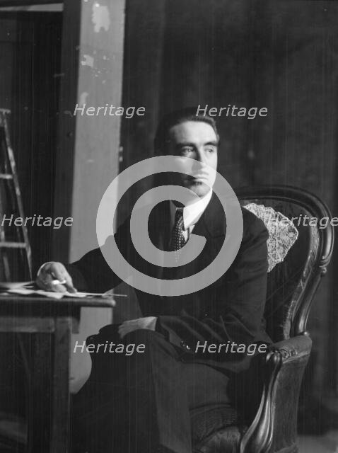 Boleslavsky, N., Mr., portrait photograph, 1928 Creator: Arnold Genthe.