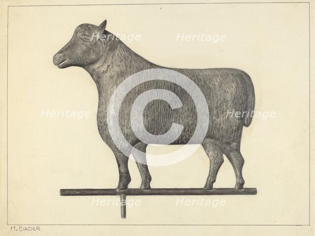 Weather Vane, c. 1939. Creator: Herman Bader.