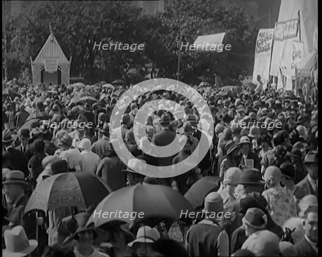 Crowds of People Having Fun at a Garden Fete, 1926. Creator: British Pathe Ltd.