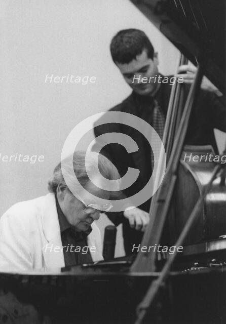 Stan Tracey and Andy Cleyndert, Brecon Jazz Festival, 1999. Creator: Brian Foskett.