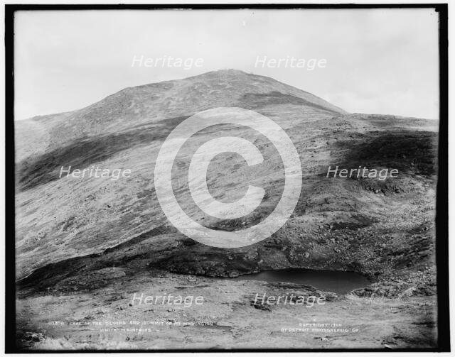 Lake of the Clouds and summit of Mt. Washington, White Mountains, c1900. Creator: Unknown.