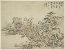 Landscape in the Style of Ancient Masters: after Wang Meng (c. 1308-1385), China, Ming, 1642. Creator: Lan Ying.