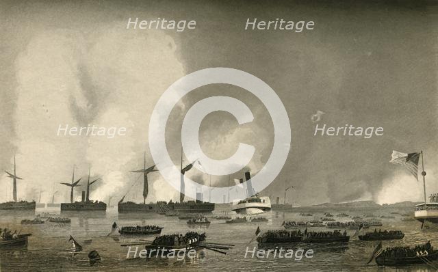 'Attack Upon Roanoke Island - Landing of the Troops', (1878). Creator: Unknown.