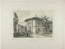 Greek Church, Bucharest, Wallachia, July 15, 1837, 1839. Creator: Auguste Raffet.