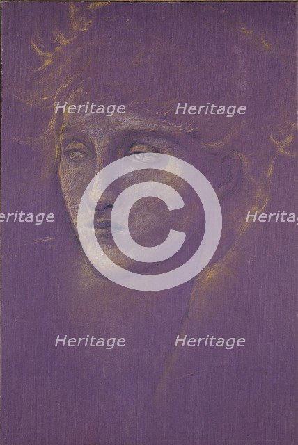 Head of a Woman, late 19th century. Artist: Sir Edward Coley Burne-Jones.