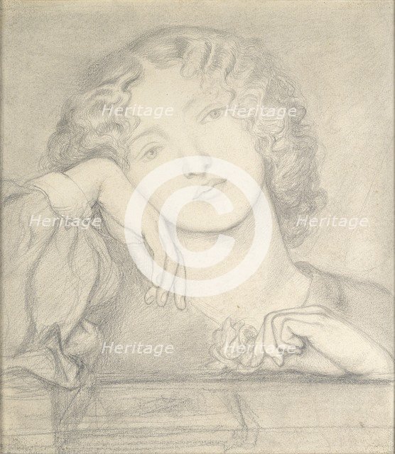 Monna Rosa, c1860s. Artist: Dante Gabriel Rossetti.