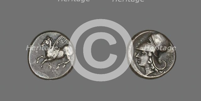 Stater (Coin) Depicting Pegasus Flying, 4th-3rd century BCE. Creator: Unknown.