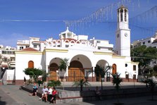 Church in the town square, Los Cristianos, Tenerife, Canary Islands, 2007.