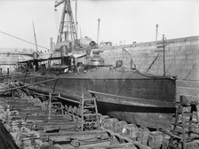 U.S.S. Foote in dry dock, between 1897 and 1901. Creator: Unknown.