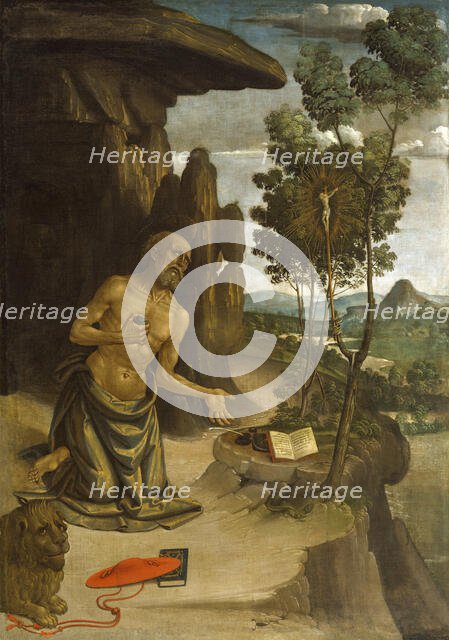 Saint Jerome in the Wilderness, 1475-1480. Creator: Bernardino Pinturicchio.