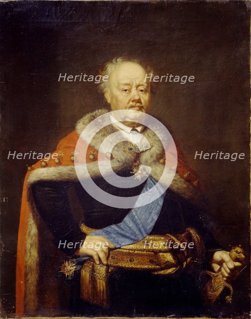 Portrait of Count Franciszek Ksawery Branicki (1730-1819), 1818. Artist: Rombauer, Janos (1782-1849)