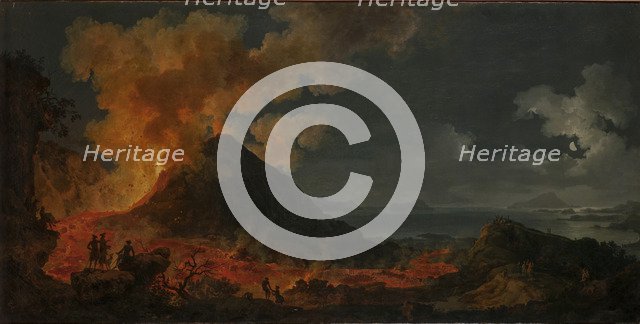 The eruption of Vesuvius.