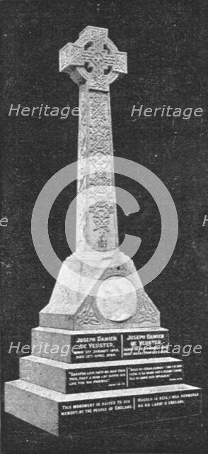 ''Memorial Erected to the Late Father Damien on the Island of Molokai', 1891. Creator: Walter Ingle.