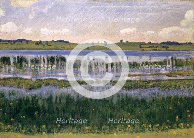Lake Burgäschi (near Langenthal), ca 1901. Creator: Hodler, Ferdinand (1853-1918).