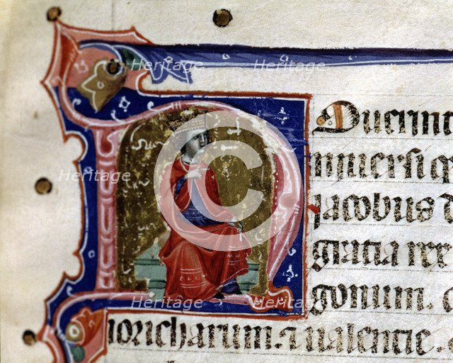 Jaime I 'The Conqueror' (1208-1276), King of Aragon and Cataluña, miniature codex 'Book of franch…