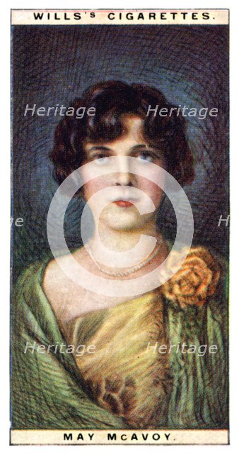 May McAvoy (1899-1984), American actress, 1928.Artist: WD & HO Wills