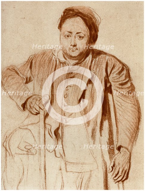 'Portrait of a Man on Crutches', c1710 (1958). Artist: Unknown