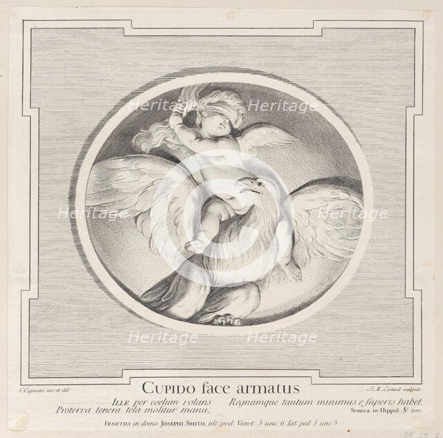 Cupid Astride an Eagle, 1715-96. Creator: Jean-Etienne Liotard.