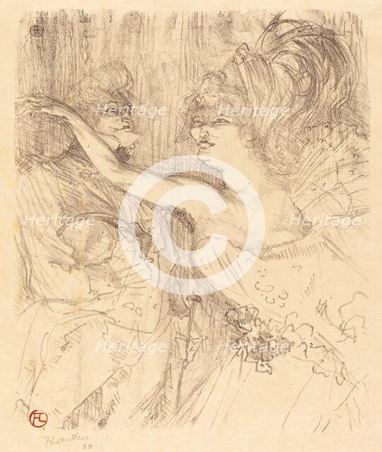 Guy and Mealy in "Paris qui marche" (Guy et Mealy dans "Paris qui marche"), 1898. Creator: Henri de Toulouse-Lautrec.