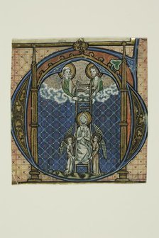 The Ascension of St. Dominic in a Historiated Initial "G" from a Gradual, 1325/50. Creator: Unknown.