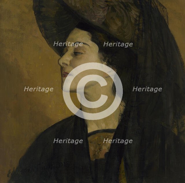 Alla Nazimova, 1910. Creator: Edward Emerson Simmons.