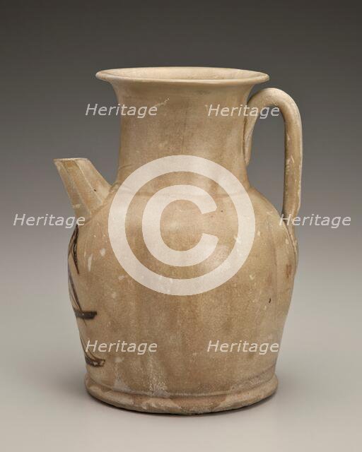Melon-shaped ewer with bird design, date unknown. Creator: Unknown.