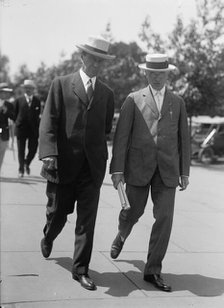 Lovett, Robert Scott, President, Union Pacific Railway - Left, with Daniel Willard, 1917. Creator: Harris & Ewing.