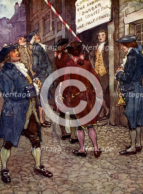 'Richard's shop soon became the fashion', 1750s, (1905). Artist: A S Forrest