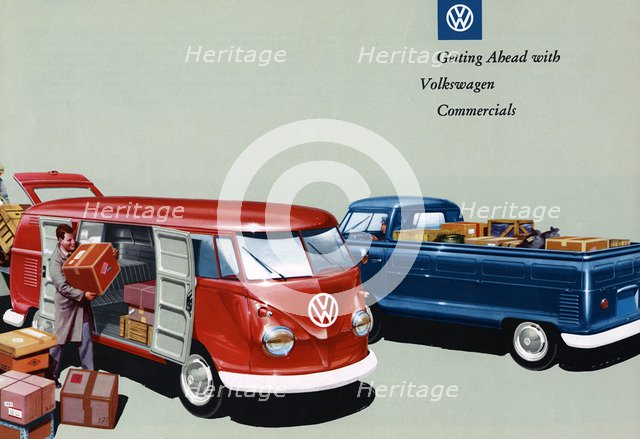 1960 Volkswagen commercial vehicle brochure Artist: Unknown.