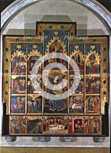 Altarpiece of the Virgin, c. 1360. Tempera painting from the Sigena monastery (Huesca).