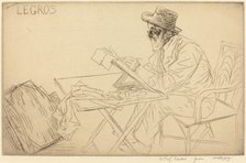 Alphonse Legros Sketching. Creator: Alphonse Legros.