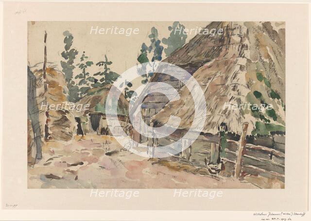 Farmyard, 1873-1932. Creator: Willem Steenhoff.