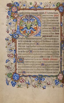 Decorated Initial D; Psalter, 1420-1430. Creator: Unknown.